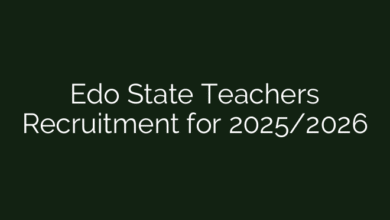Edo State Teachers  Recruitment for 2025/2026